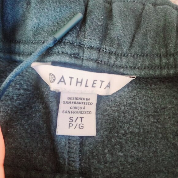 Athleta Forever Fleece Jogger, Cypress size Small Tall - Picture 9 of 10